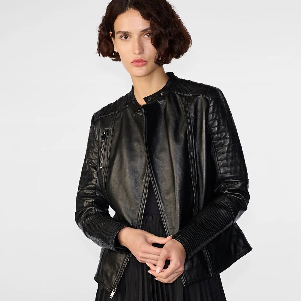 Wilsons Leather Hadley Quilted Leather Jacket NWOT